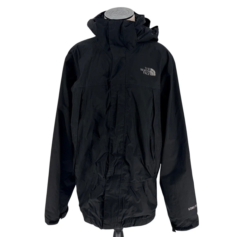 The North Face Gore-Tex Mountain Jacket Small Black Hooded Waterproof A7YX